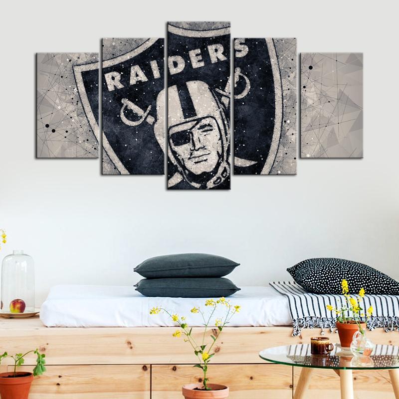 Las Vegas Raiders Techy Look Wall Canvas