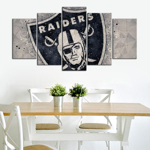 Las Vegas Raiders Techy Look Wall Canvas