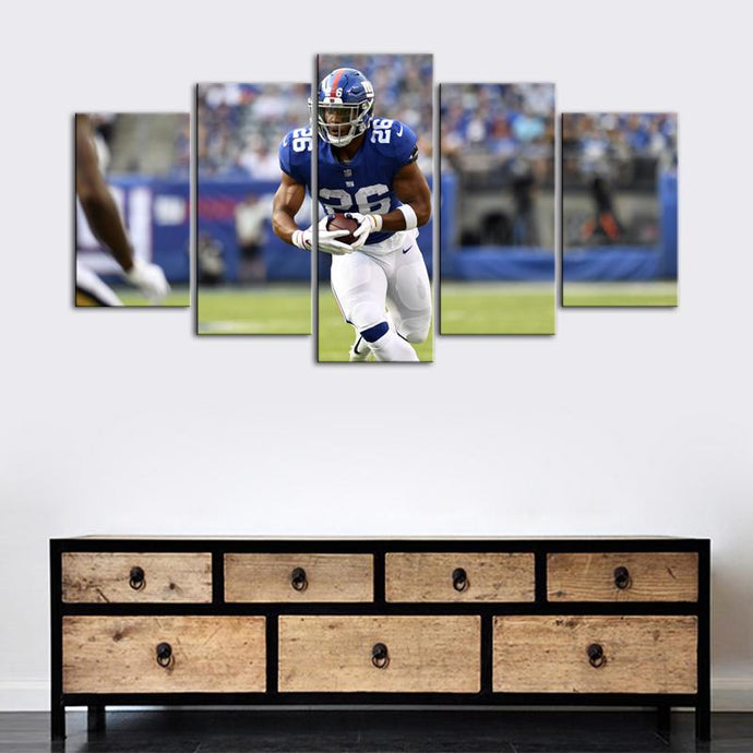 Saquon Barkley New York Giants 5 Pieces Wall Painting Canvas