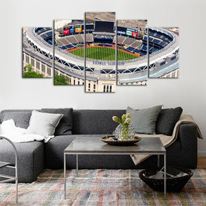 New York Yankees Areal View Stadium Canvas 4