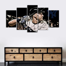 Load image into Gallery viewer, Derek Jeter New York Yankees Canvas 5 Pieces Wall Painting Canvas