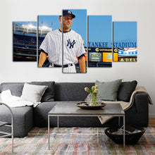 Load image into Gallery viewer, Derek Jeter New York Yankees Canvas 5 Pieces Wall Painting Canvas