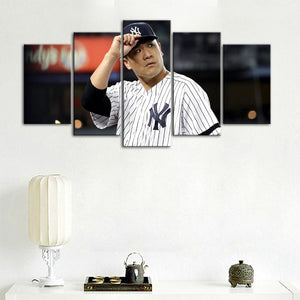 Masahiro Tanaka New York Yankees Wall Canvas