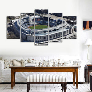 New York Yankees Areal View Stadium Canvas 2