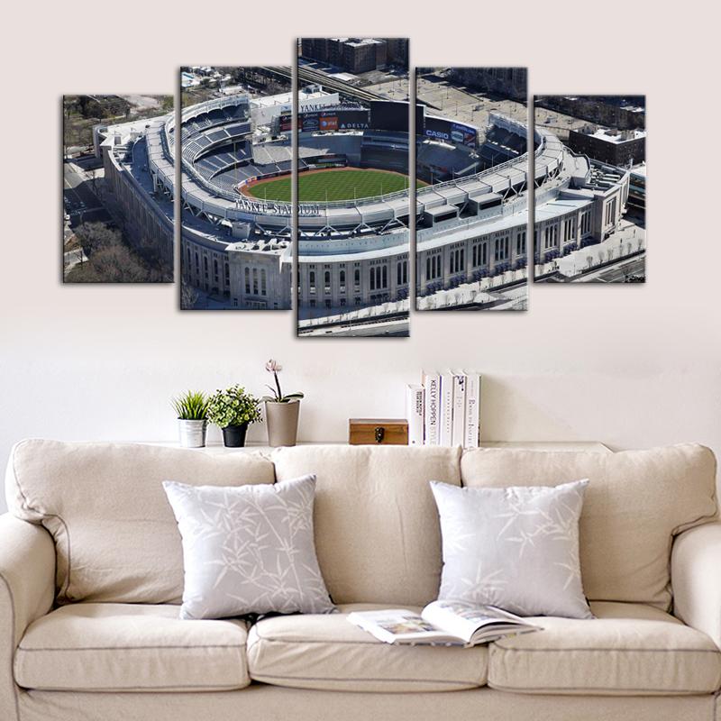 New York Yankees Areal View Stadium Canvas 2