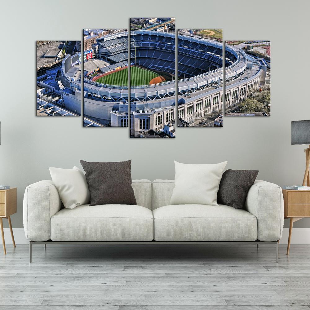 New York Yankees Areal View Stadium Canvas 3