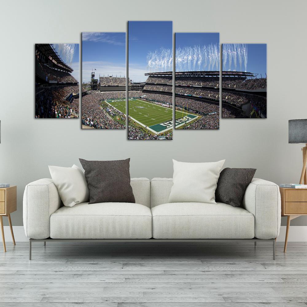 Philadelphia Eagles Stadium Look 5 Pieces Canvas Canvas