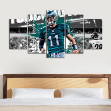 Load image into Gallery viewer, Carson Wentz Philadelphia Eagles Wall Art Canvas