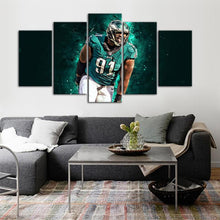 Load image into Gallery viewer, Fletcher Cox Philadelphia Eagles 5 Pieces Wall Painting Canvas 