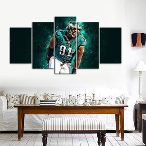 Fletcher Cox Philadelphia Eagles Wall Art Canvas