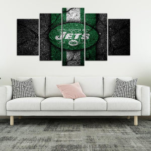New York Jets Rock Style Wall Canvas