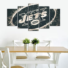 Load image into Gallery viewer, New York Jets Paint Splash 5 Pieces Wall Painting Canvas