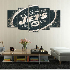 New York Jets Paint Splash Wall Canvas
