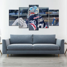 Load image into Gallery viewer, Henrik Lundqvist New York Rangers 5 Pieces Wall Art Painting Canvas