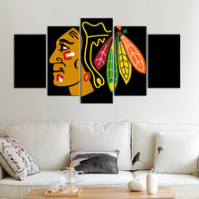 Load image into Gallery viewer, Chicago Blackhawks Sign Logo Canvas 1