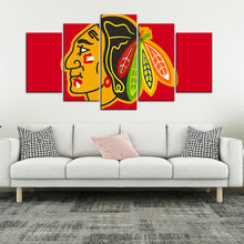 Load image into Gallery viewer, Chicago Blackhawks Sign Logo Canvas 3