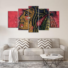 Load image into Gallery viewer, Chicago Blackhawks Techy Look Canvas