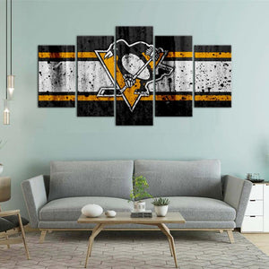 Pittsburgh Penguins Rough Look Canvas