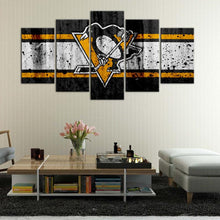 Load image into Gallery viewer, Pittsburgh Penguins Rough Look 5 Pieces Painting Canvas