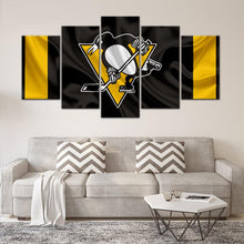 Load image into Gallery viewer, Pittsburgh Penguins Fabric Look 5 Pieces Painting Canvas