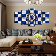 Load image into Gallery viewer, Chelsea F.C. Fabric Flag Look Canvas