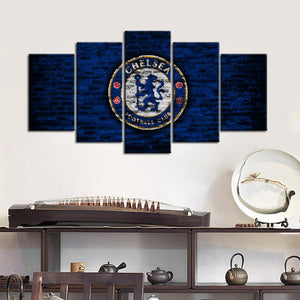 Chelsea F.C. Bricks Wall Canvas