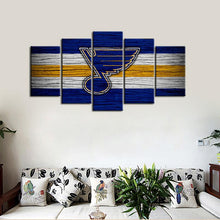 Load image into Gallery viewer, St. Louis Blues Wooden Look Canvas