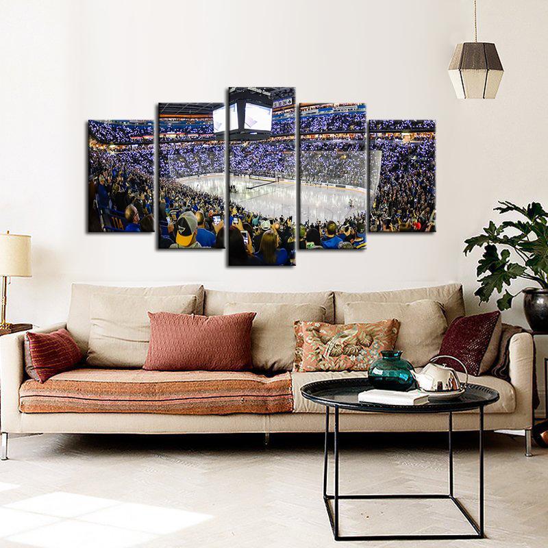 St. Louis Blues Stadium 5 Pieces Wall Painting Canvas