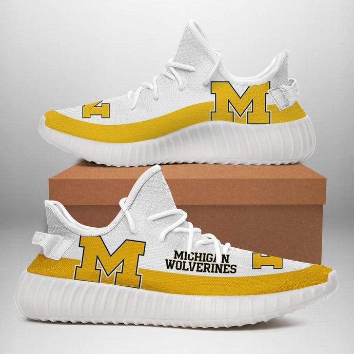 Michigan Wolverine Casual Yeezy Shoes