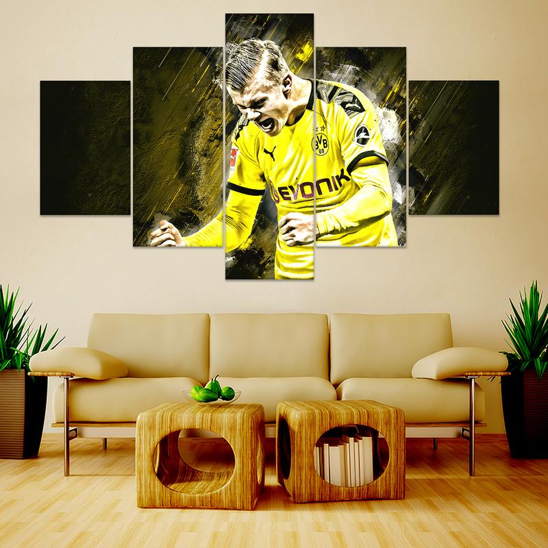 Erling Haaland Borussia Dortmund Wall Art Canvas 1