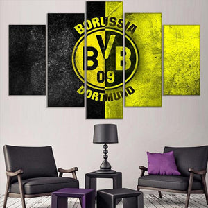 Borussia Dortmund Rock Style Wall Art Canvas