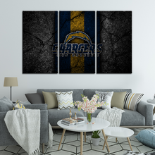Load image into Gallery viewer, Los Angeles Chargers Rock Style Wall Canvas 2