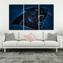 Load image into Gallery viewer, Carolina Panthers Stone Look Wall Canvas 2