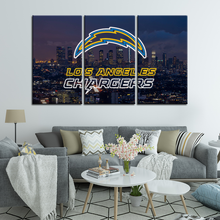 Load image into Gallery viewer, Los Angeles Chargers Wall Art Canvas 2