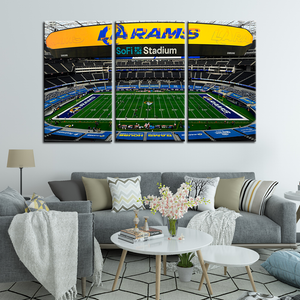 Los Angeles Rams Stadium Wall Canvas 4
