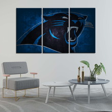 Load image into Gallery viewer, Carolina Panthers Stone Look Wall Canvas 2