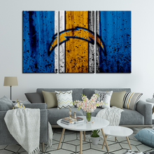 Load image into Gallery viewer, Los Angeles Chargers Rough Look Wall Canvas 2