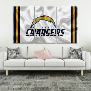 Los Angeles Chargers Fabric Look Wall Canvas 2