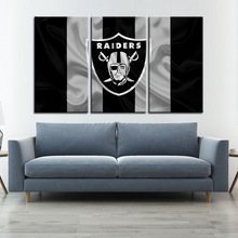 Load image into Gallery viewer, Las Vegas Raiders Fabric Style Wall Canvas 2