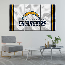 Load image into Gallery viewer, Los Angeles Chargers Fabric Look Wall Canvas 2