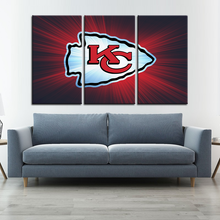 Load image into Gallery viewer, Kansas City Chiefs Wall Art Canvas 2