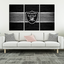 Load image into Gallery viewer, Las Vegas Raiders Wooden Look Wall Canvas 2