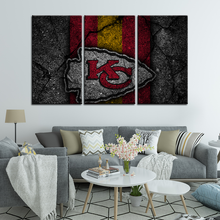Load image into Gallery viewer, Kansas City Chiefs Rock Style Wall Canvas 2