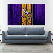 Load image into Gallery viewer, Minnesota Vikings Rough Look Wall Canvas 2