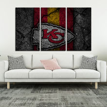 Load image into Gallery viewer, Kansas City Chiefs Rock Style Wall Canvas 2