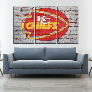 Kansas City Chiefs Old Street Wall Canvas 2