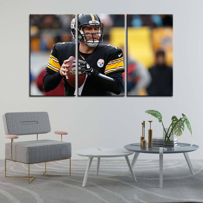 Ben Roethlisberger Pittsburgh Steelers Wall Canvas 2