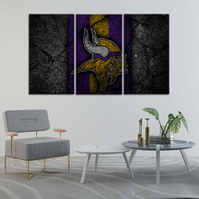 Load image into Gallery viewer, Minnesota Vikings Rock Style Wall Canvas 2