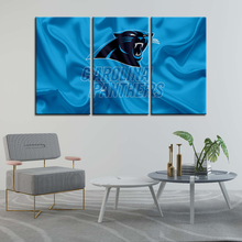Load image into Gallery viewer, Carolina Panthers Fabric Style Wall Canvas 2