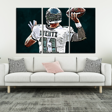 Load image into Gallery viewer, Carson Wentz Philadelphia Eagles Wall Art Canvas 2